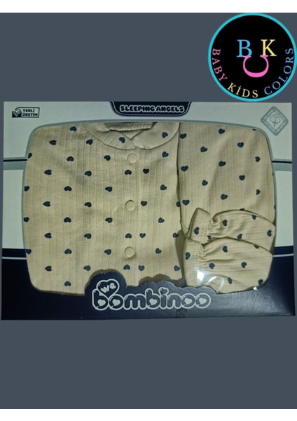 Fitilli Kumaşa 5'li Kalp Baskılı Hastahane Çıkışı Kutulu modelleri