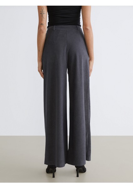 Yeni Sezon Geniş Paça Kadın Kadife Pantolon fırsatları