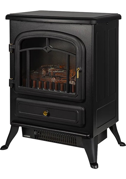 Elektrikli Şömine Siyah 1850 W Metal Kasa, Fanlı Şömine, Şömine Soba fiyatları