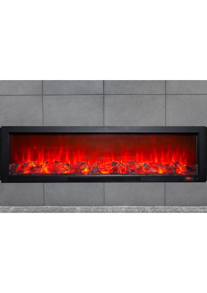 Alaz Efekt Elektrikli Şömine Wifi Ses Efektli 180 cm 1800 W Yerli Üretim fırsatları