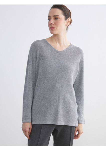 Yeni Sezon V Yaka Kadın Triko Kazak