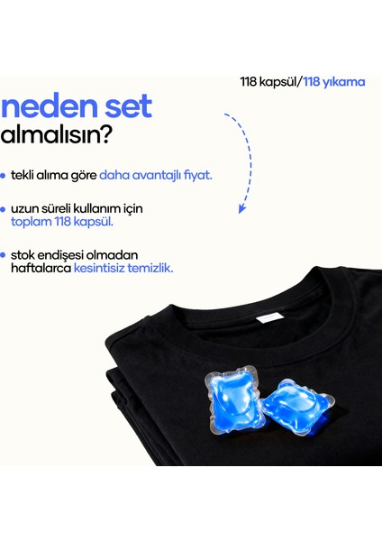 2'li Orkide Çiçeği Kokulu Kapsül Çamaşır Deterjanı Seti (59 Yıkama) - Renkliler ve Beyazlar Için fiyatları