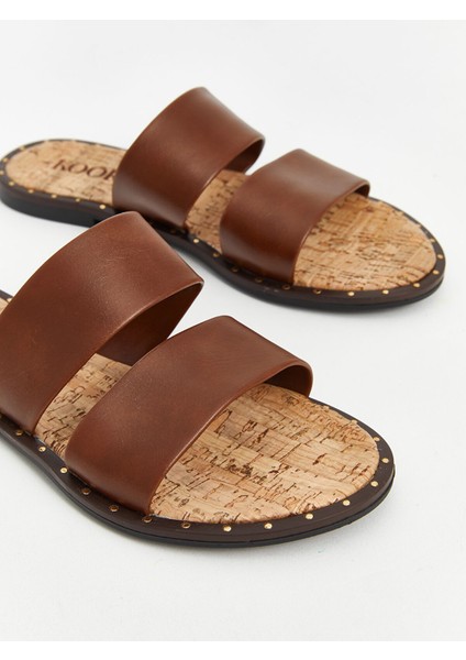 Yeni Sezon Çift Bantlı Kadın Terlik modelleri