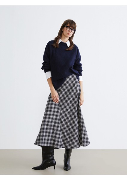 Yeni Sezon Beli Fermuarlı A Kesim Etek