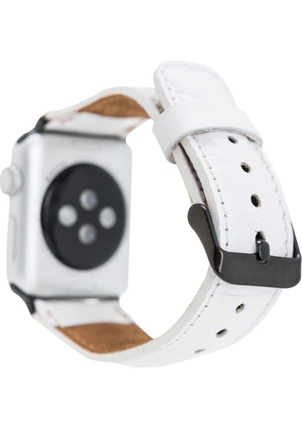 Apple Watch Uyumlu Deri Kordon 42-44-45MM F3 Beyaz fiyatları