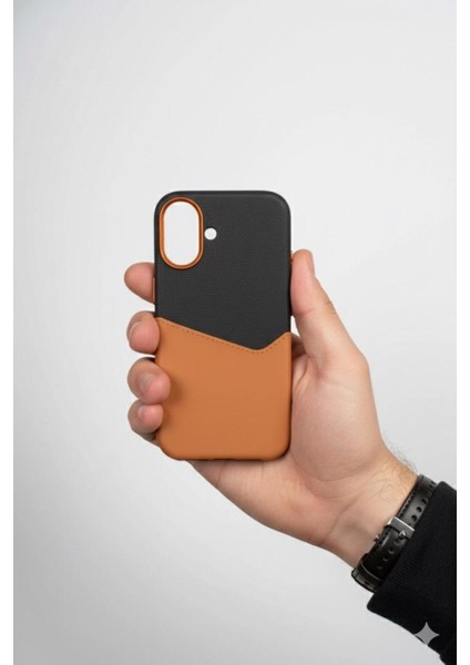 iphone 16 Plus Siyah Turuncu Kılıf