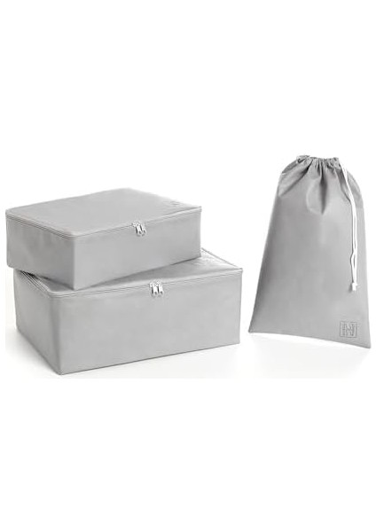 Textile 3&apos;lü Gri Renk Bavul Içi Düzenleyici Set modelleri