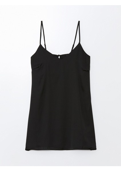 Yeni Sezon V Yaka Düz Askılı Saten Kadın Fantezi Gecelik indirimleri