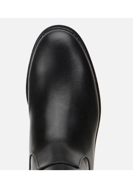 01CIH313330A100 KADIN Deri Siyah Lastik Detaylı Binici Düz Çizme indirimleri