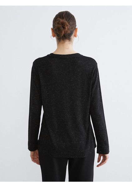 Yeni Sezon Bisiklet Yaka Parlak Görünümlü Kadın Triko Kazak fırsatları