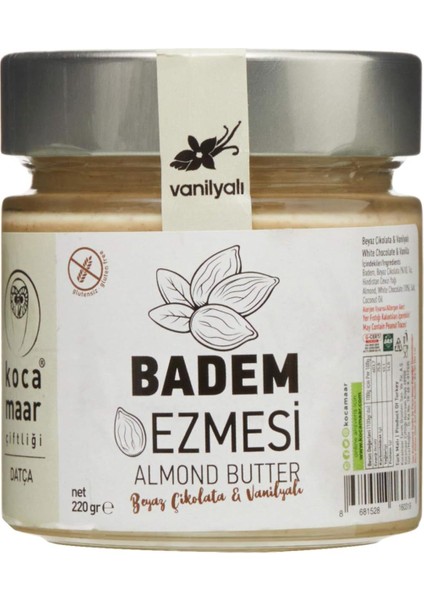 Kocamaar Çiftliği Badem Ezmesi Beyaz Çikolatalı & Vanilyalı 220 gr fiyatları