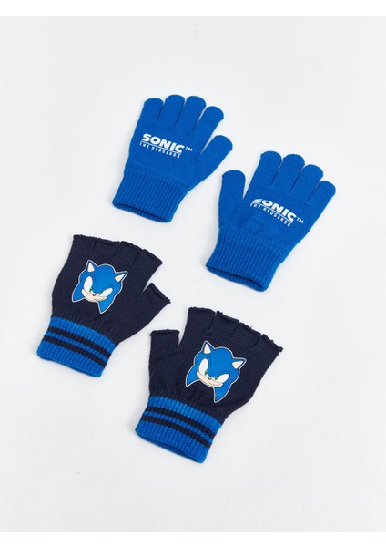 Yeni Sezon Sonic Baskılı Erkek Çocuk Eldiven 2'li