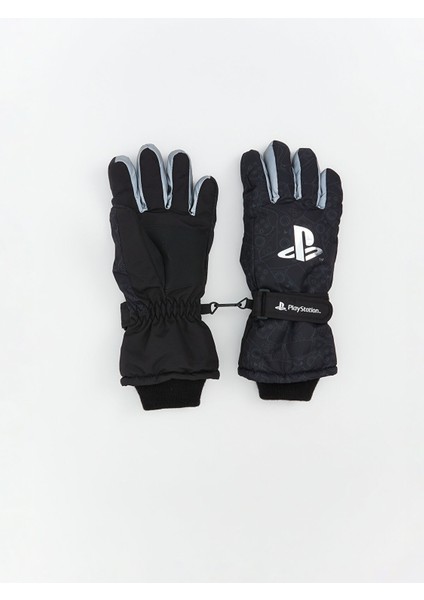 Yeni Sezon Playstation Baskılı Erkek Çocuk Kar Eldiveni