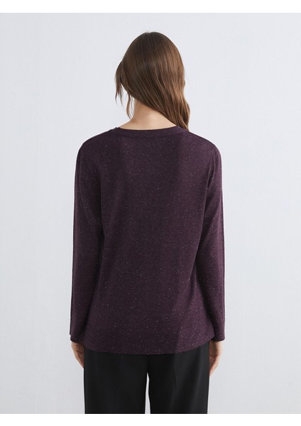 Yeni Sezon Bisiklet Yaka Parlak Görünümlü Kadın Triko Kazak fırsatları