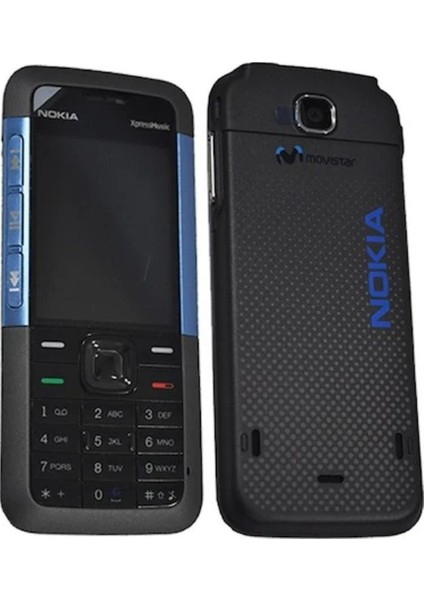 Nokia 5310 Telefon Kapağı (Siyah/mavi)
