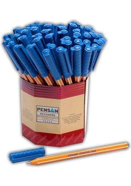 Tükenmez Kalem Office Mavi 1.0 mm (12 Adet)