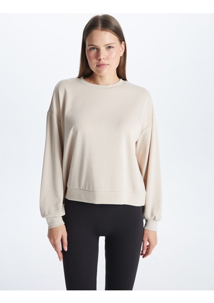 Yeni Sezon Bisiklet Yaka Oversize Kadın Sweatshirt fiyatları