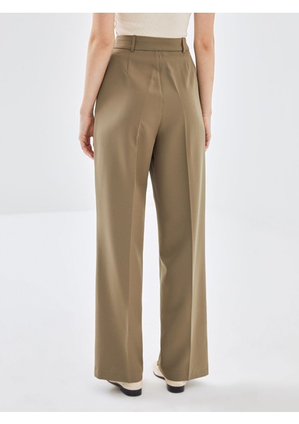 Yeni Sezon Standart Fit Geniş Paça Kadın Pantolon fırsatları