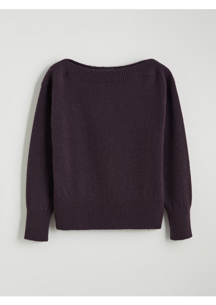 Yeni Sezon Kayık Yaka Kadın Triko Kazak indirimleri