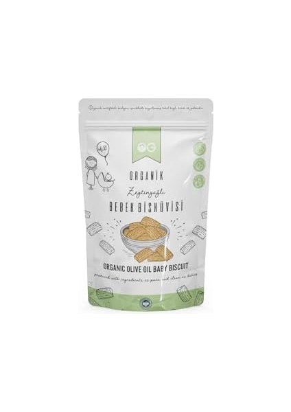 Og Organik Bebek Bisküvisi 300 gr 6 Ay