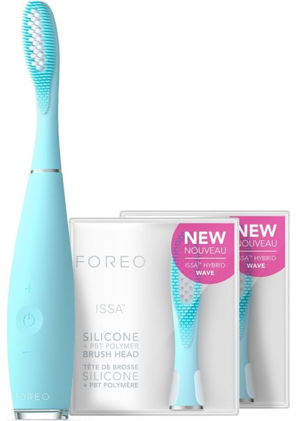 Foreo Total Care Issa 3 Seti - Ultra-Hijyenik 4’ü 1 Arada Silikon Sonik Elektrikli Diş Fırçası + 2 Issa Hybrid Wave Fırça Başlığı - Beyaz Dişler, Temiz Diş Etleri, Yanaklar ve Dil, Yumuşak Fırça modelleri