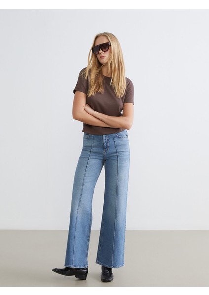 Yeni Sezon Wideleg Kadın Jean Pantolon