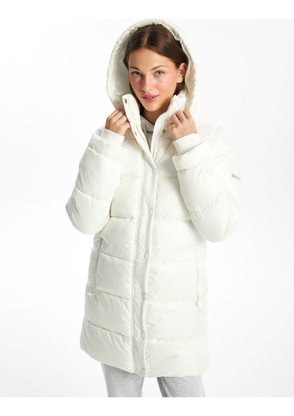 Yeni Sezon Kapüşonlu Kadın Şişme Mont