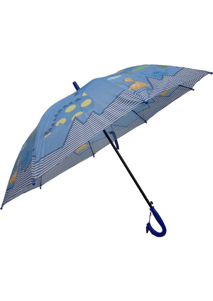 Eğlenceli Desenli Çocuk Şemsiyesi Düdüklü