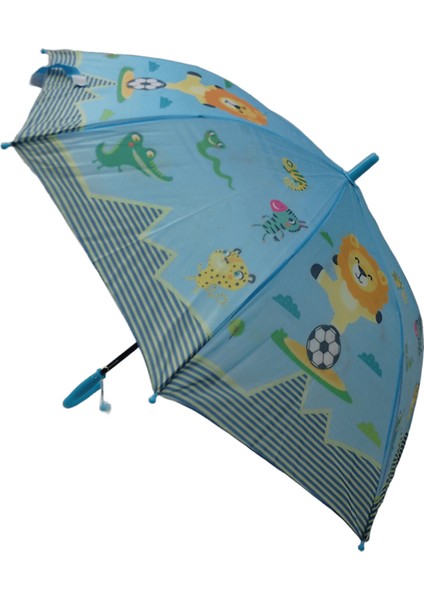 Eğlenceli Desenli Çocuk Şemsiyesi Düdüklü modelleri