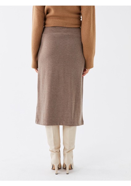 Yeni Sezon Kadın Beli Lastikli Düz Etek indirimleri