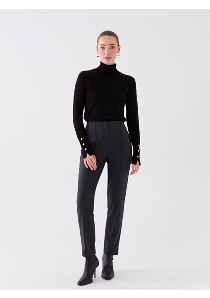 Yeni Sezon Dar Fit Dikiş Detaylı Kadın Pantolon fiyatları