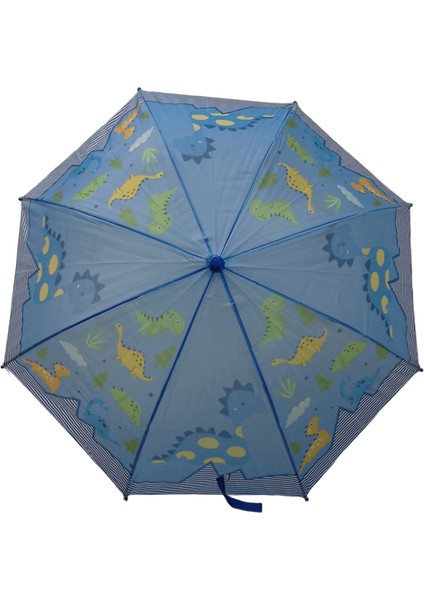 Eğlenceli Desenli Çocuk Şemsiyesi Düdüklü