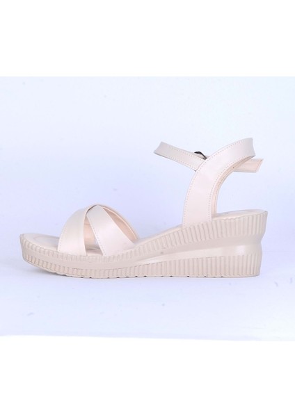 Moda Ayakkabı 151 Ortopedik Cilt 7cm Kadın Sandalet Ayakkabı modelleri