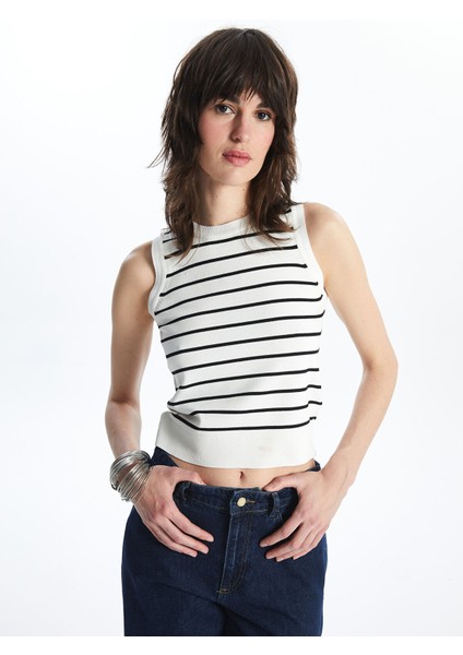 Yeni Sezon Bisiklet Yaka Çizgili Crop Kadın Triko Atlet fiyatları