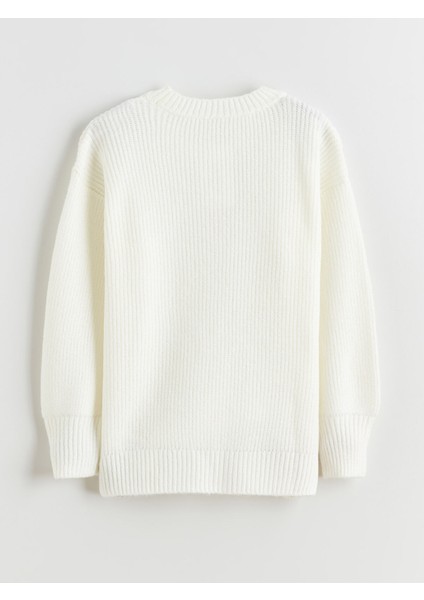 Yeni Sezon Bisiklet Yaka Kız Çocuk Triko Kazak fırsatları