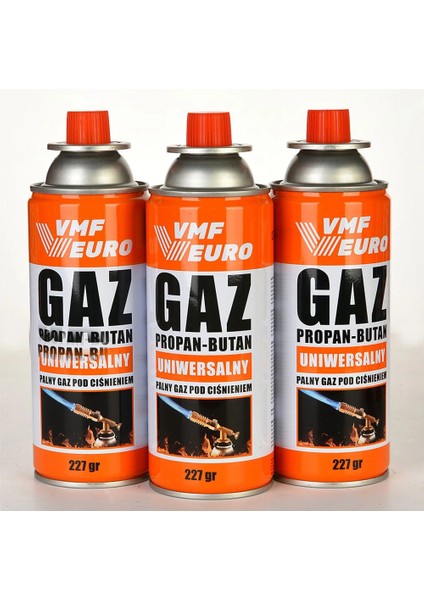 Remtas Vmf Eurogaz Kamp Ocak Gazı Valfli Kartuş 227GR - 3 Adet