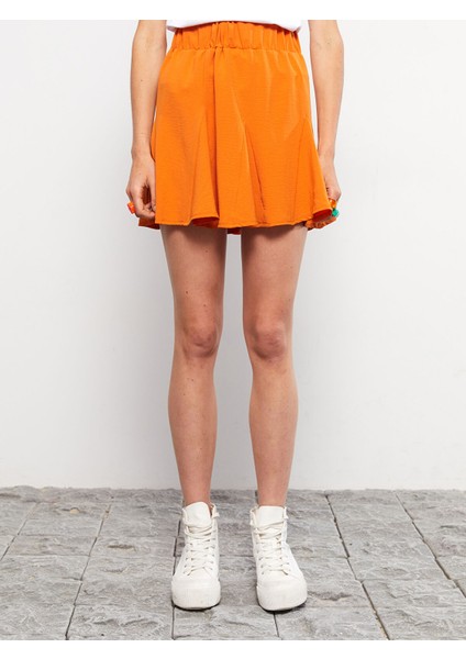 Yeni Sezon Beli Lastikli Düz Pileli Kadın Etek fırsatları