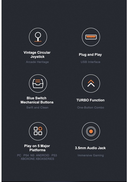 008 Arcade Dövüş Kolu | Mavi Switch Mekanik Tuşlar, 50 Milyon Basım, Turbo Fonksiyonu, Klasik Çelik Joystick fırsatları