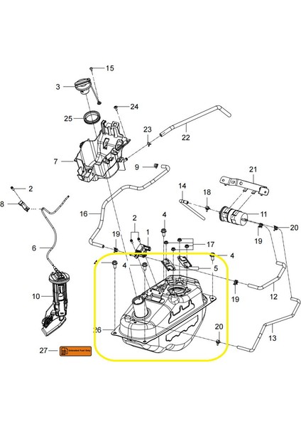 ADV125 Benzin Deposu fiyatları