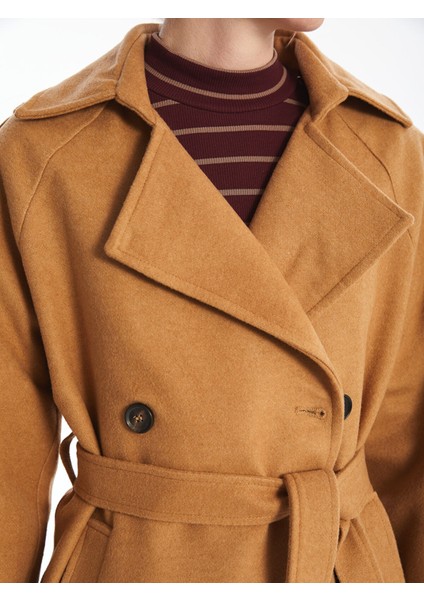 Yeni Sezon Kruvaze Yaka Kadın Kaşe Kaban modelleri