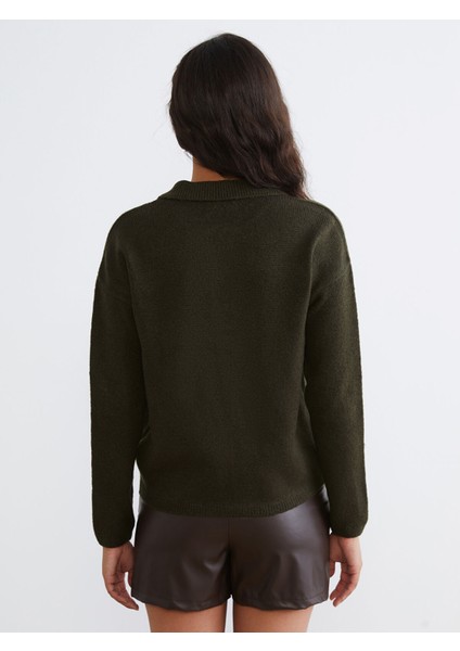 Yeni Sezon Polo Yaka Kadın Triko Kazak fırsatları