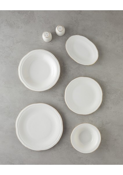 Livia Porselen Yemek Takımı 54 Parça 12 Kişilik Gold modelleri