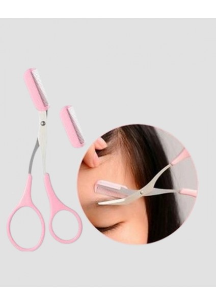 Tarak ve Fırça Başlıklı Kaş Şekillendirme Makası modelleri