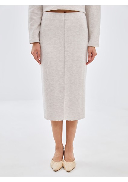 Yeni Sezon Beli Lastikli Dar Fit Kadın Triko Etek fiyatları