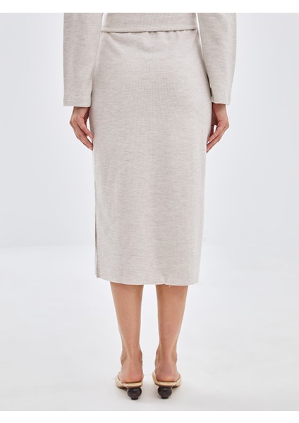 Yeni Sezon Beli Lastikli Dar Fit Kadın Triko Etek fırsatları