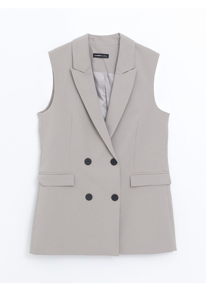 Yeni Sezon Kadın Ceket Yaka Düz Klasik Yelek indirimleri