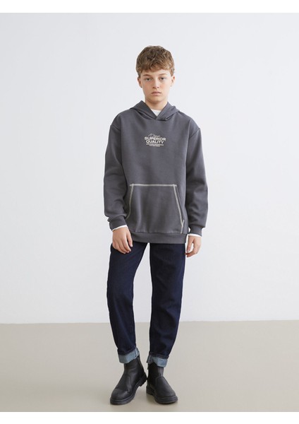 Yeni Sezon Kapüşonlu Baskılı Erkek Çocuk Sweatshirt fiyatları