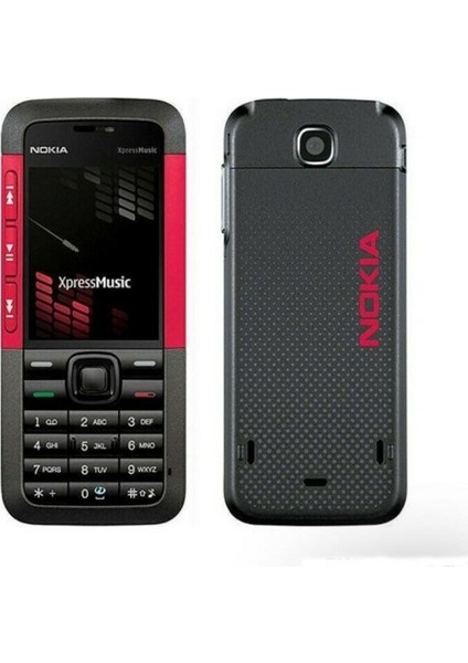 Nokia 5310 Telefon Kapağı (Siyah/kırmızı)