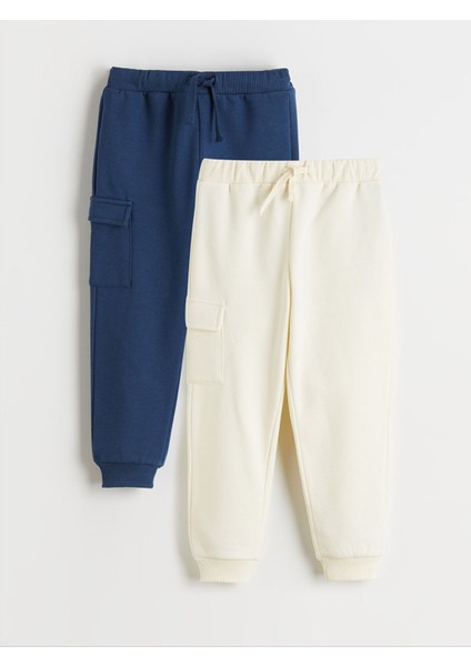 Yeni Sezon Erkek Çocuk Kalın Jogger Eşofman Altı 2'li