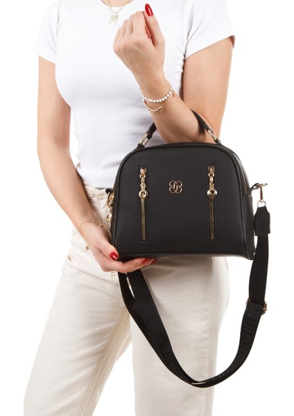 Kadın Kumaş Uzun Askılı El ve Omuz Çantası – Siyah – NEW373 modelleri